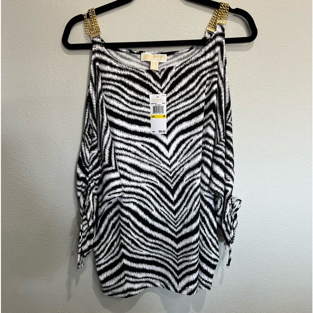 NWT Michael Kors Cold Shoulder Top